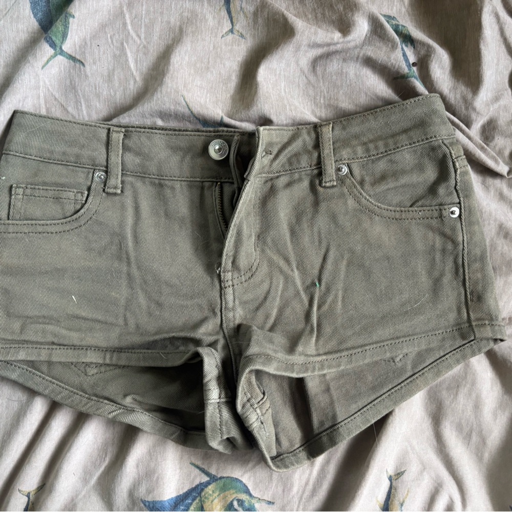 H&M Khaki Distressed Jeans